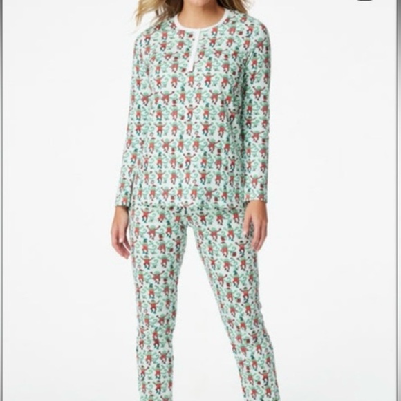 Roller Rabbit Other - Roller Rabbit Women's Elephant Holiday Christmas Pajama Set Top Pants Size XS